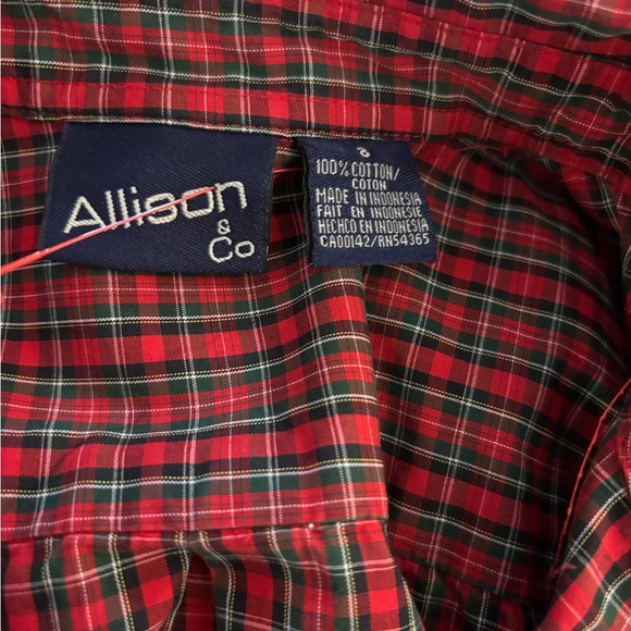 Allison & Co Red and Black Plaid Shirt - Picture 7 of 7